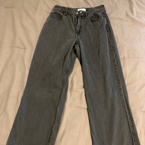 Abercrombie & Fitch Curve Love Loose High Rise Jeans Size 29 Short - Picture 1 of 4